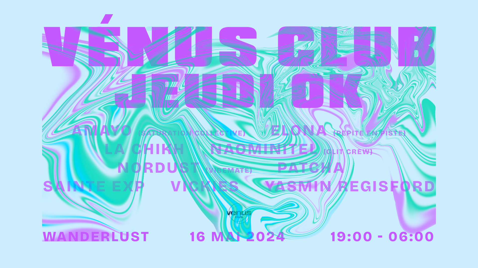 Jeudi Ok x Vénus Club - フライヤー表
