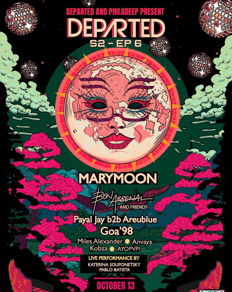 DEPARTED x Philadeep feat: Marymoon - フライヤー表