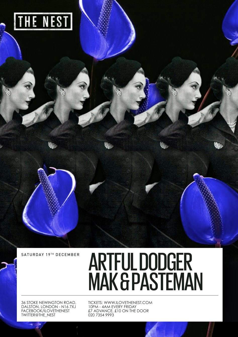Artful Dodger + Mak & Pasteman - Página frontal