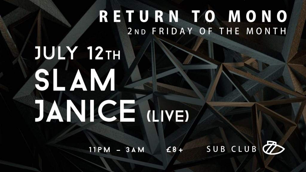 Return to Mono with Slam & Janice (Live) - Página frontal