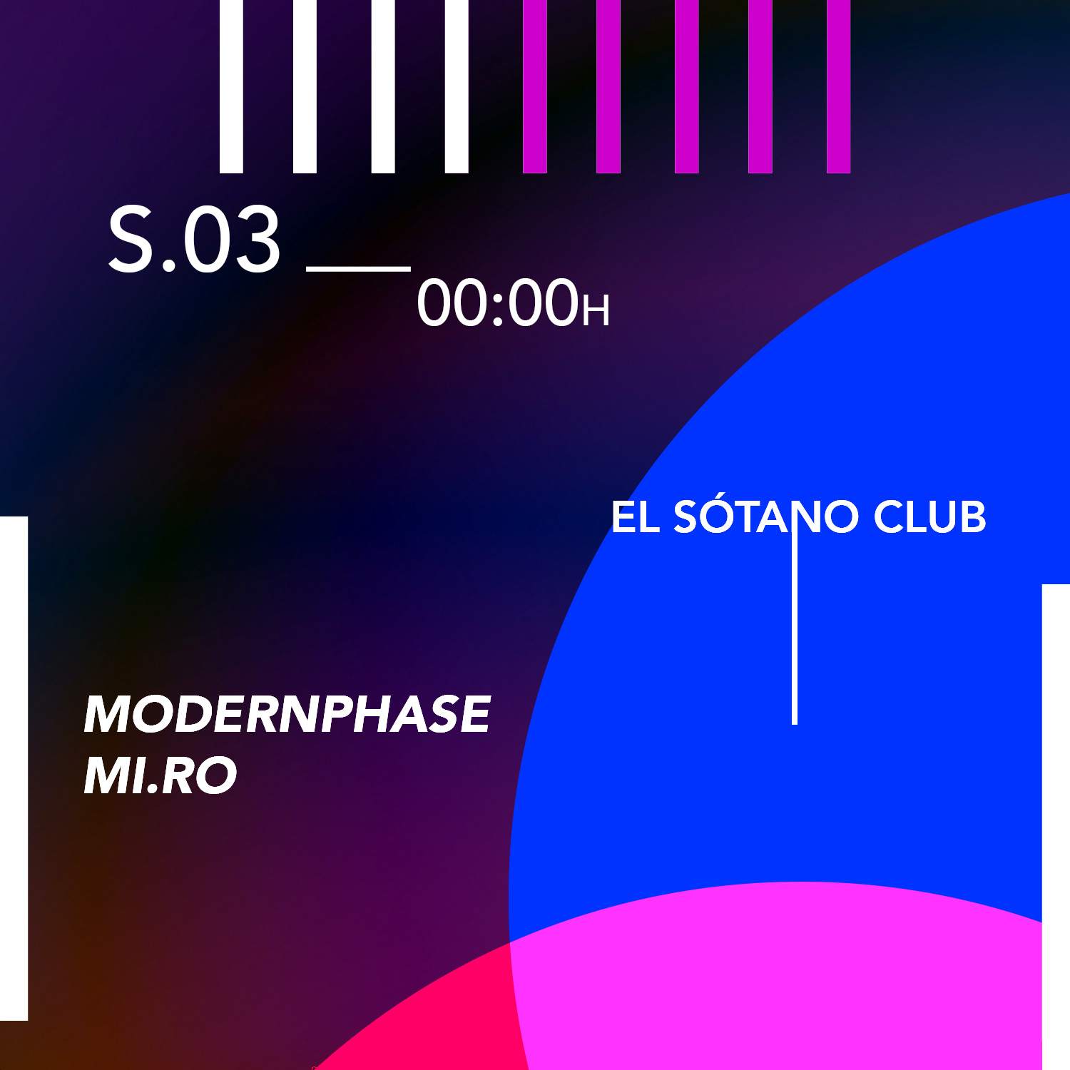 EL SÓTANO CLUB (Modernphase, MI.RO) - Página frontal