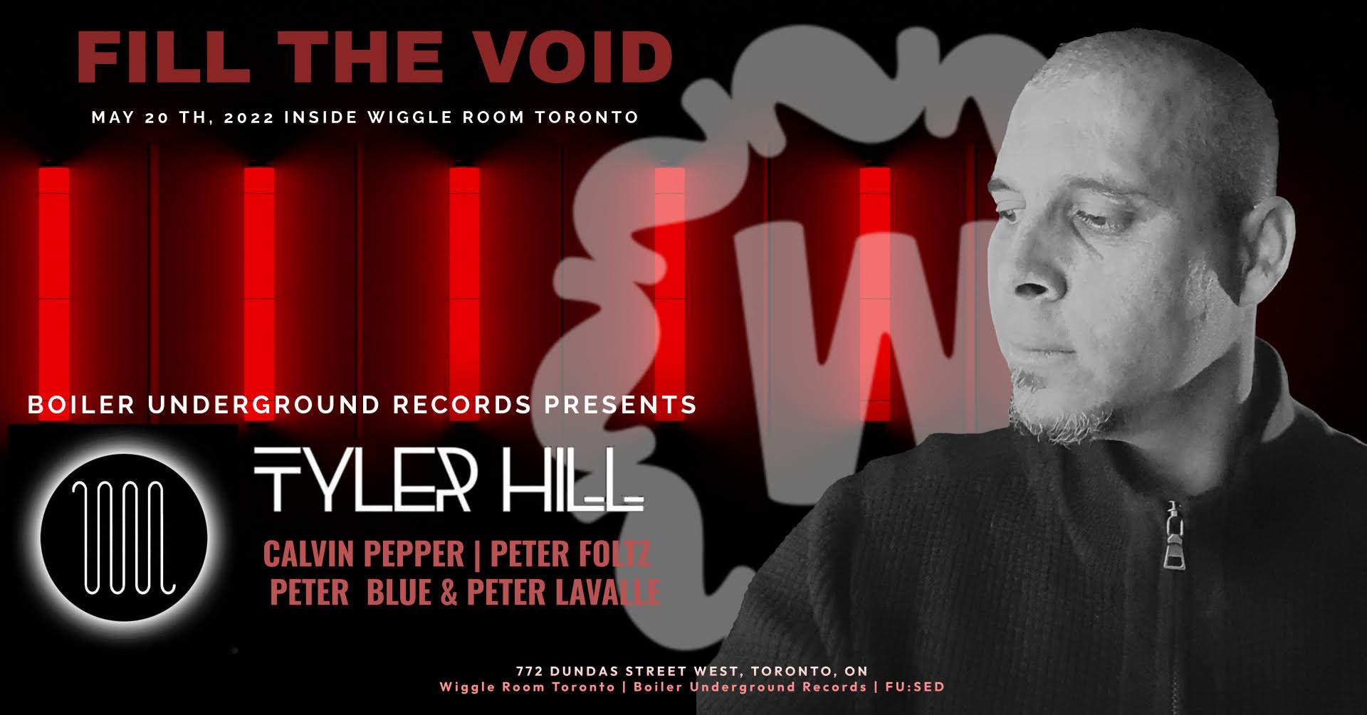 Boiler Underground Records present: TYLER HILL - Fill the Void release party - Página frontal