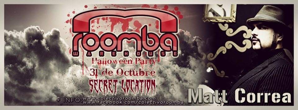 Roomba Warehouse Halloween Party - Página trasera