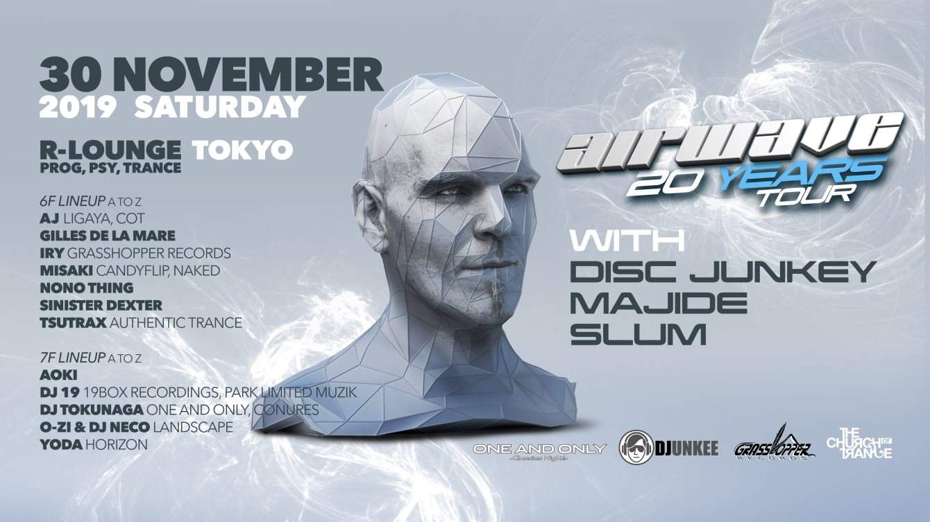 Airwave 20 Years - with Disc Junkey, Majide, Slum, and More - フライヤー裏