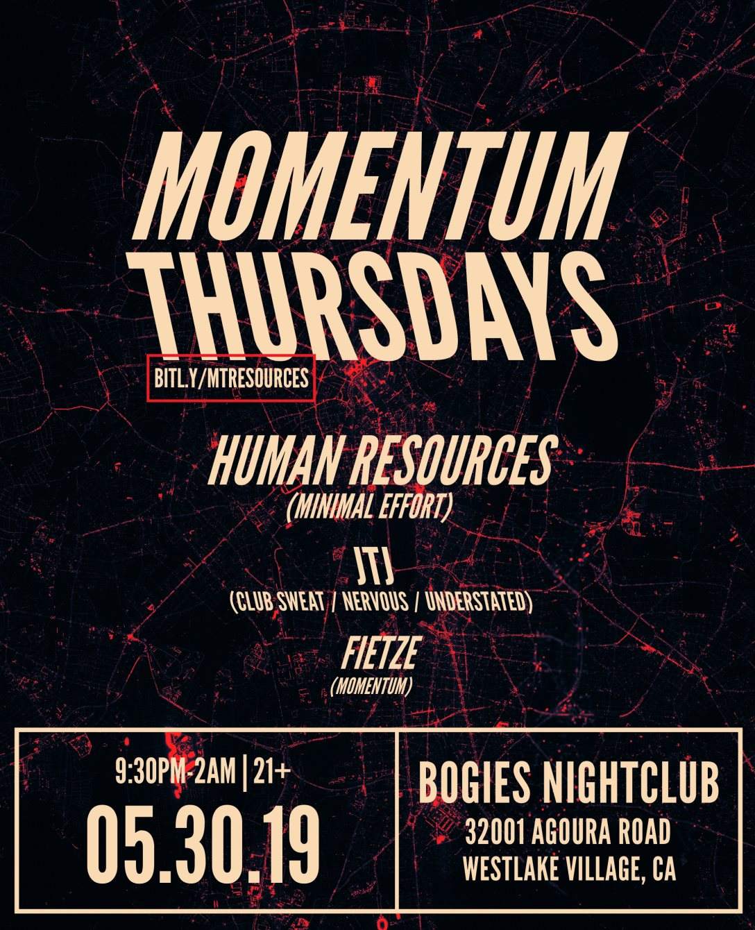 Momentum Thursdays: Human Resources, JTJ & Fietze - フライヤー表