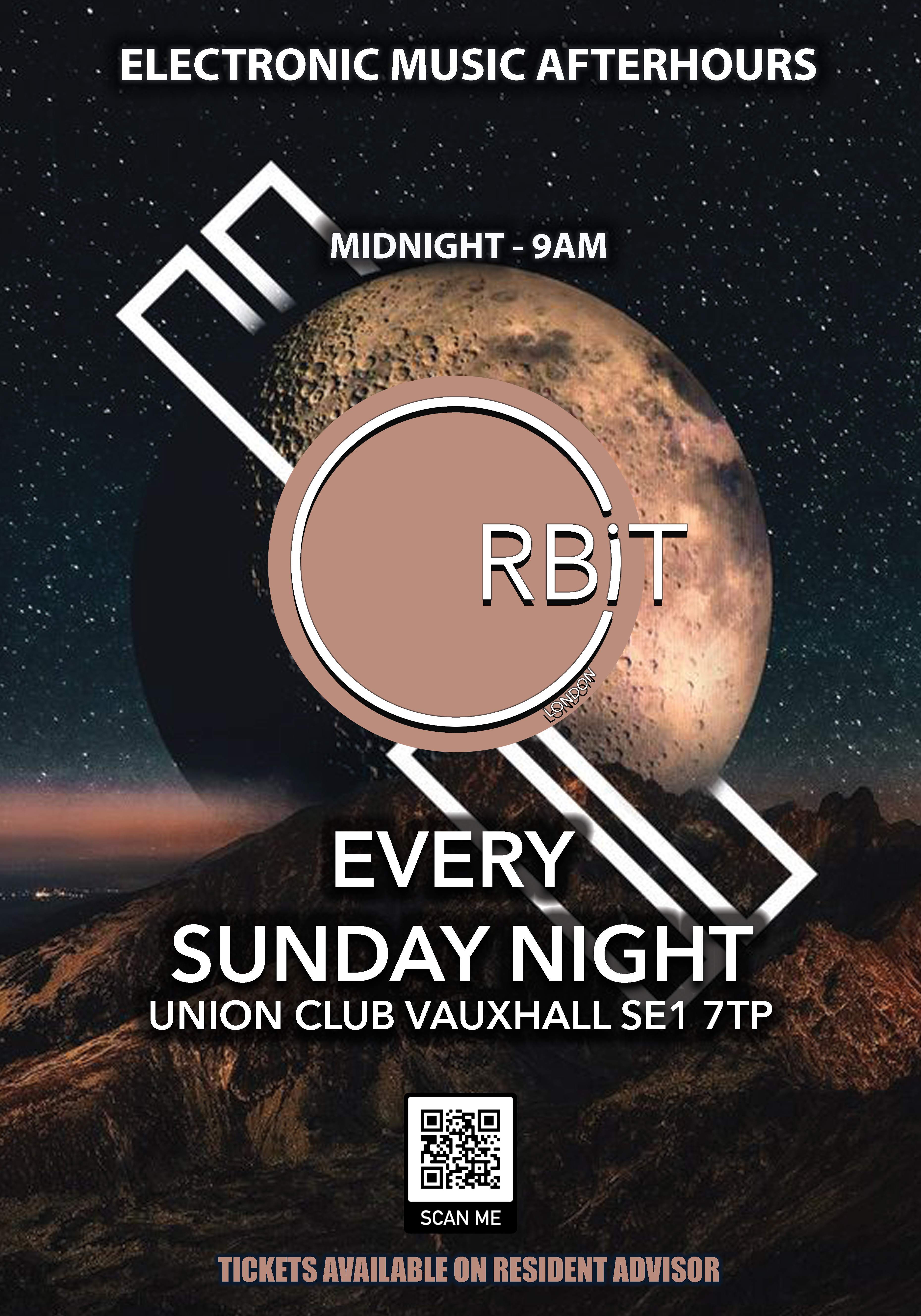 Night Of London Scan Orbit Sunday night / Monday morning Afterhours at Union Club, Vauxhall,  London