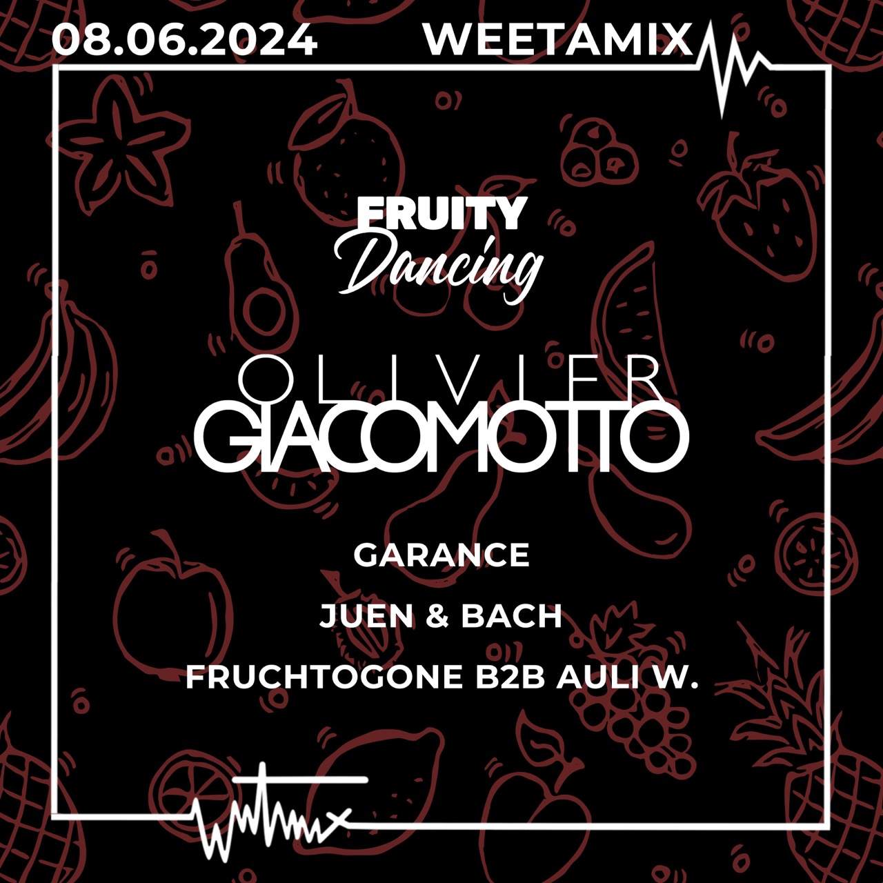 Fruity Dancing: Olivier Giacomotto - フライヤー表