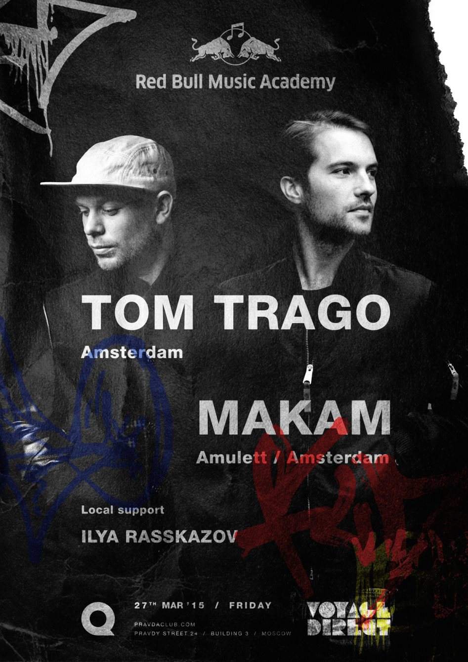 Red Bull Music Academy. TOM Trago & Makam - Página frontal