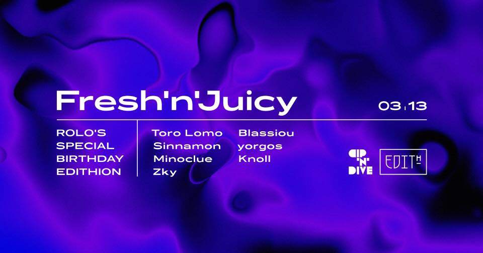 FRESH'N'JUICY - Blassiou / Knoll / ZKY / yorgos / Sinnamon / Minoclue / Toro Lomo - Página frontal
