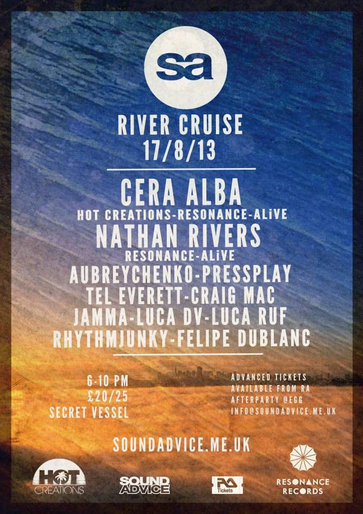 sa Cruise Party Feat. Cera Alba & Nathan Rivers - フライヤー表