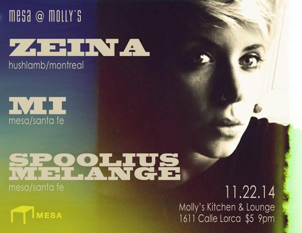 Mesa at Molly's with Zeina, Mi, and Spoolius Mélange - Página frontal