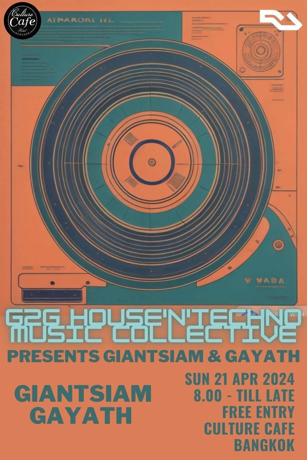 G2G House'n'Techno Music Collective presents; Giantsiam & Gayath - Página frontal