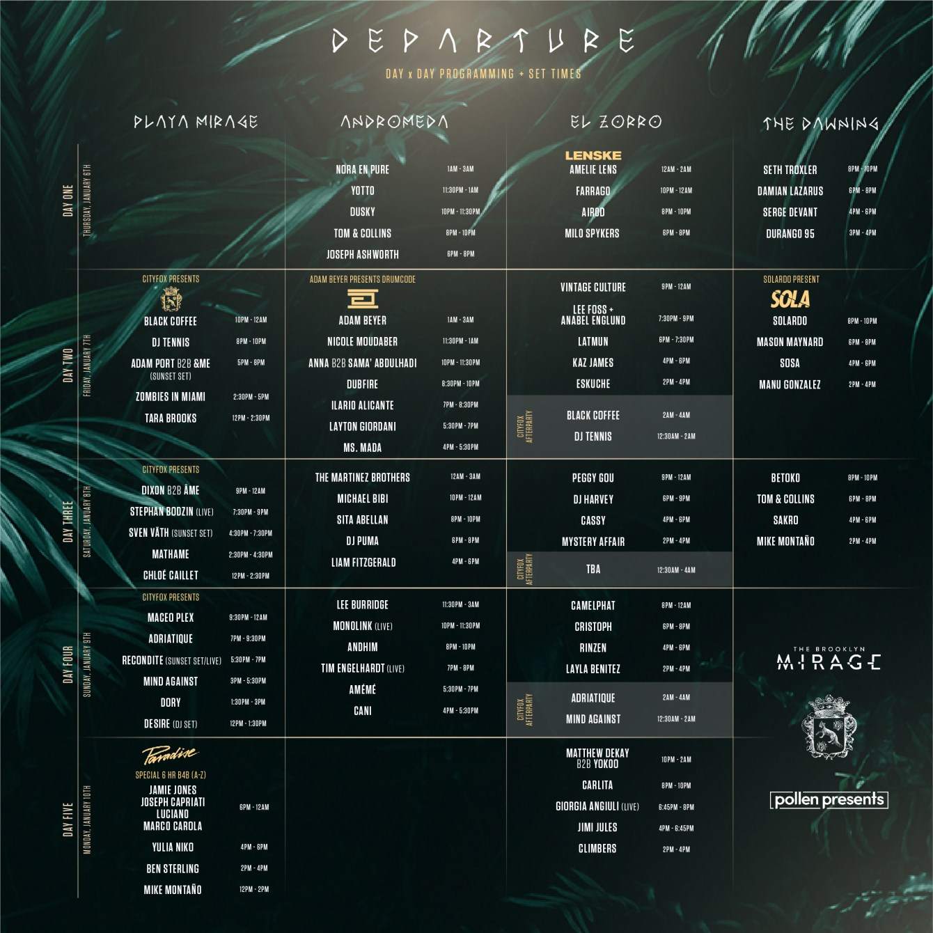[CANCELLED] Departure Festival (January 6th - 11th) - Página frontal