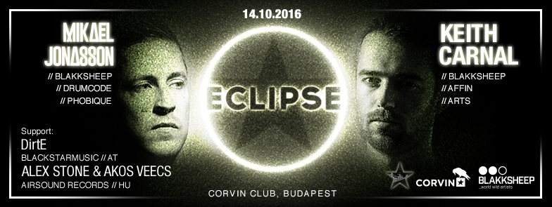 Eclipse Budapest Feat. Keith Carnal & Mikael Jonasson - フライヤー表