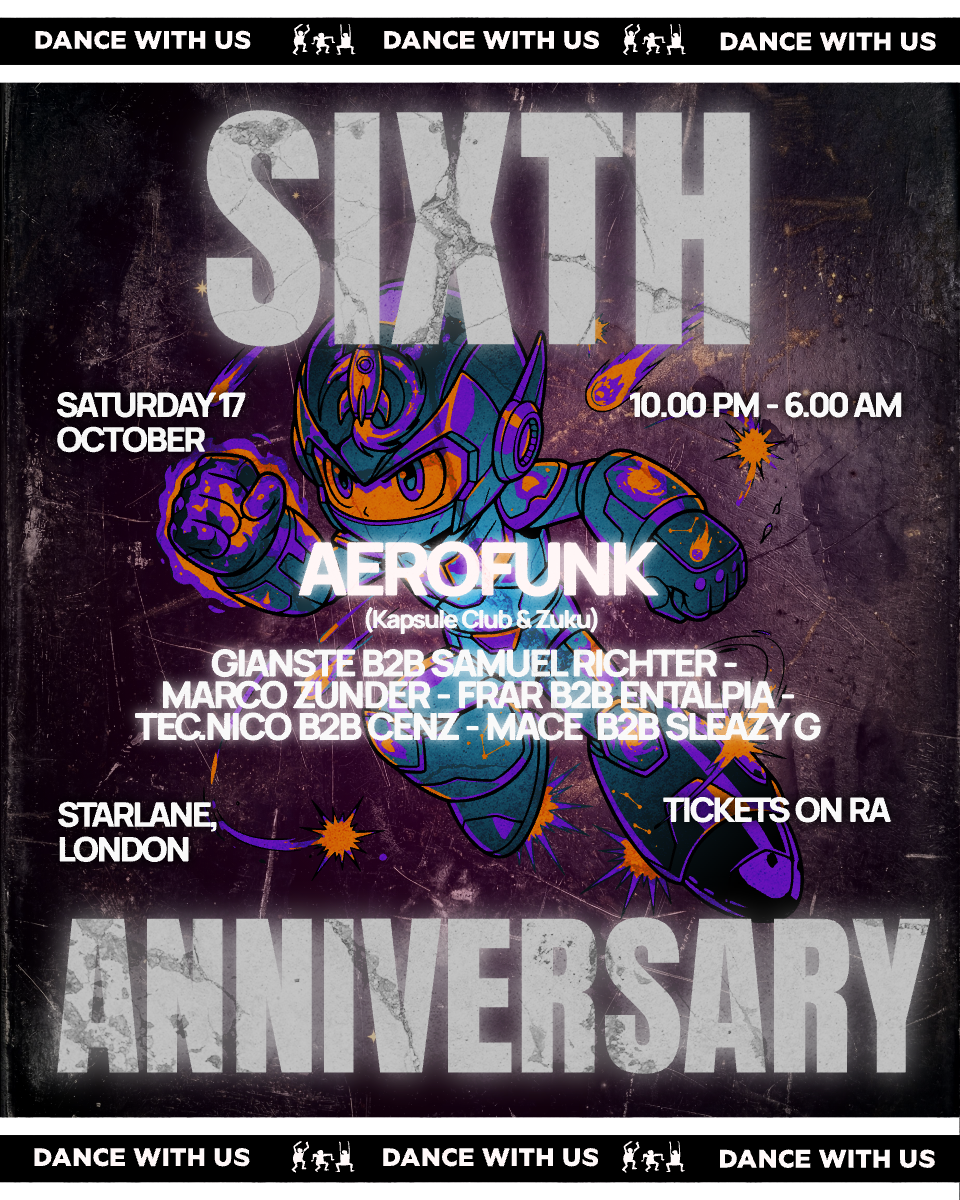 VEGA 6TH ANNIVERSARY W/ Aerofunk at Starlane Pizza Bar, London