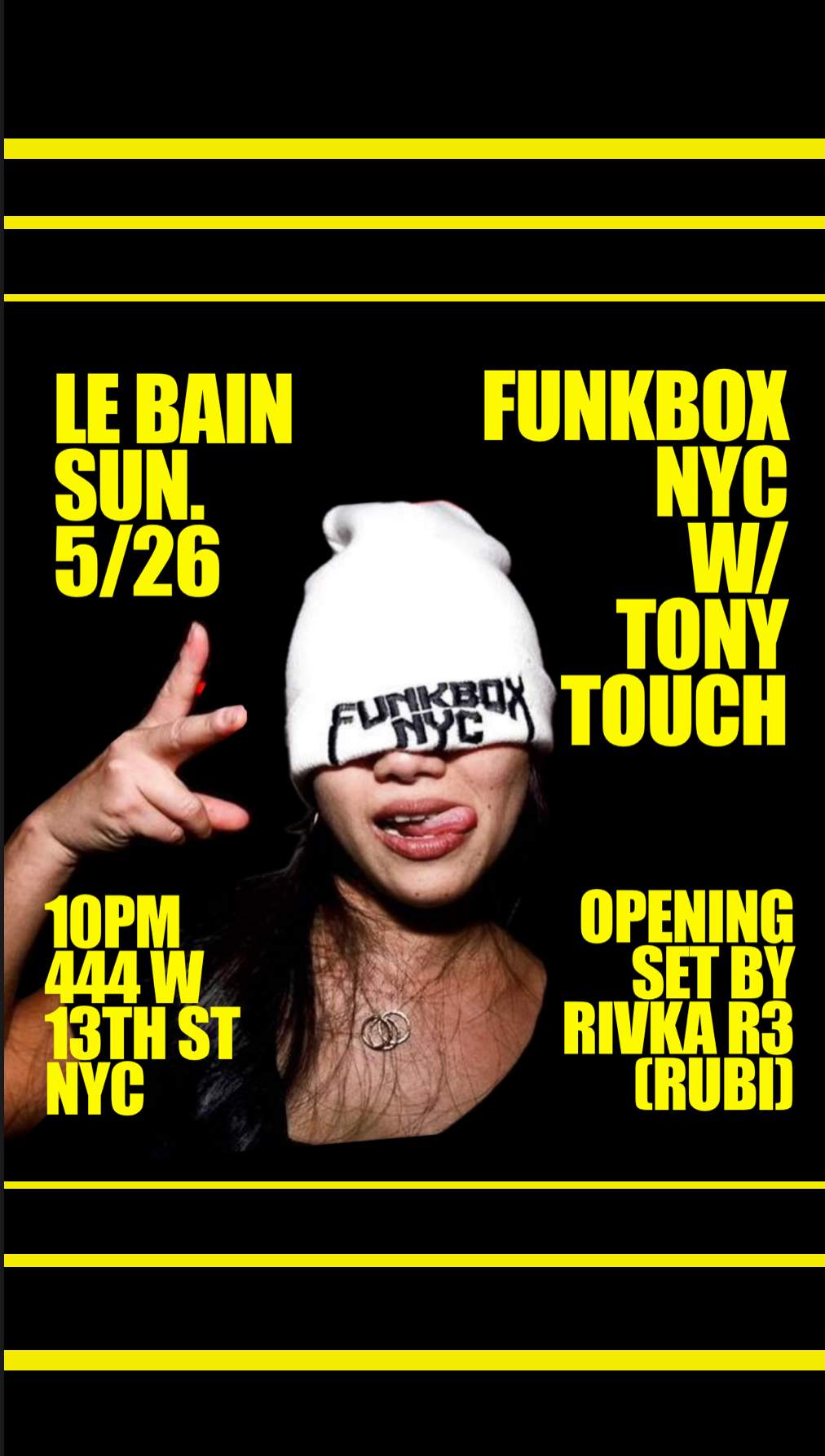 FUNKBOX with TONY TOUCH - フライヤー表