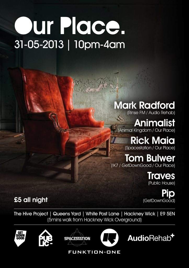 Our Place. - Hackney Wick with Mark Radford, Animalist, Rick Maia & Tom Bulwer - Página frontal