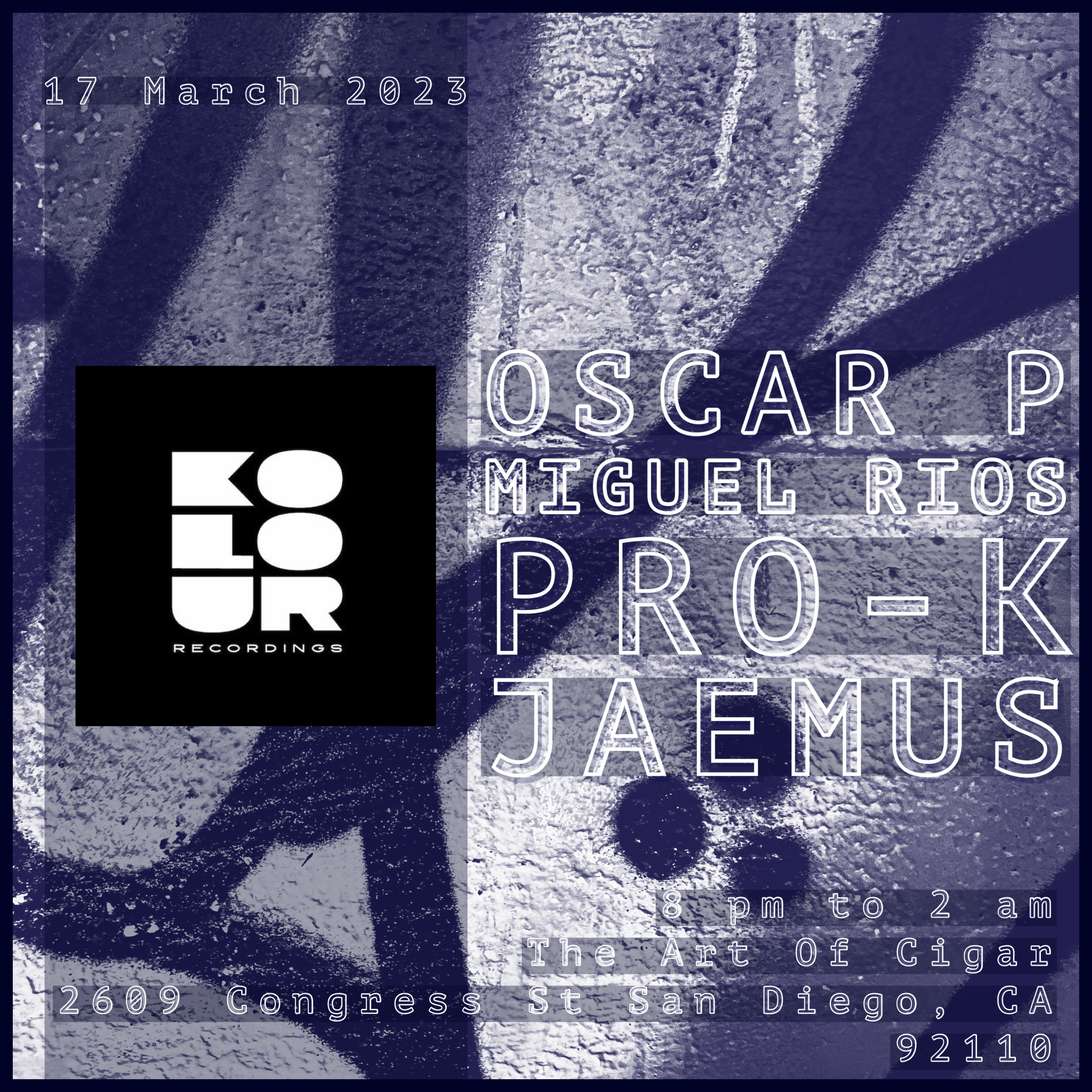 Jaemus EP Kolour Recordings Release Party - Página frontal