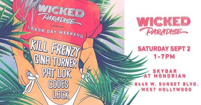 Wicked Paradise feat. Kill Frenzy, Gina Turner, Pat Lok, Codes 9/2 - Página frontal