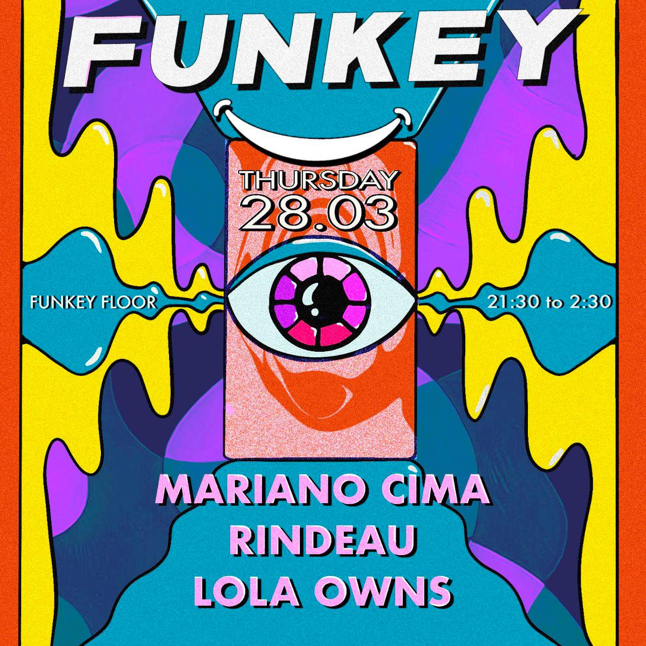 [CANCELLED] Funkey night w. Mariano Cima - フライヤー裏