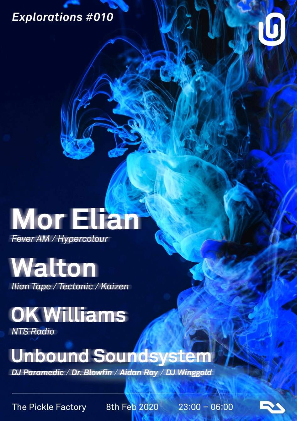 Unbound presents: Mor Elian, Walton, OK Williams & Unbound Soundsystem - フライヤー表