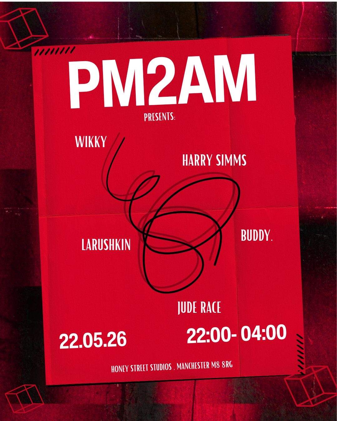 PM2AM pres. Jude Race & Laruskhin at Honey Street Studio, Manchester