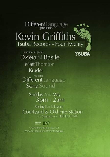 Different Language presents Kevin Griffiths & Guests - Página frontal