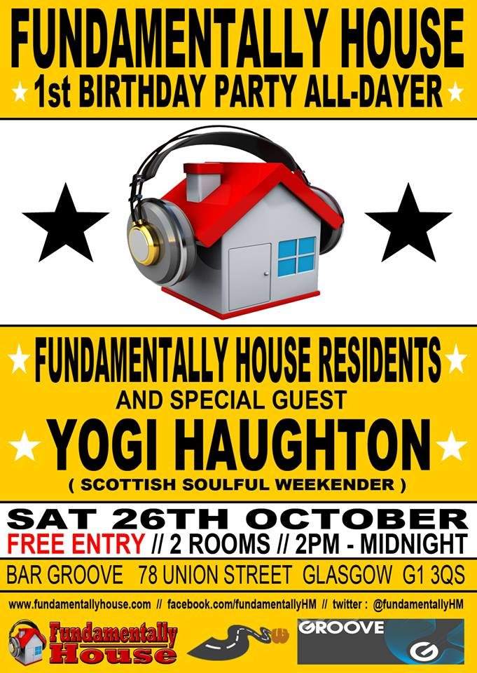 Fundamentally House 1st Birthday Party - Página frontal