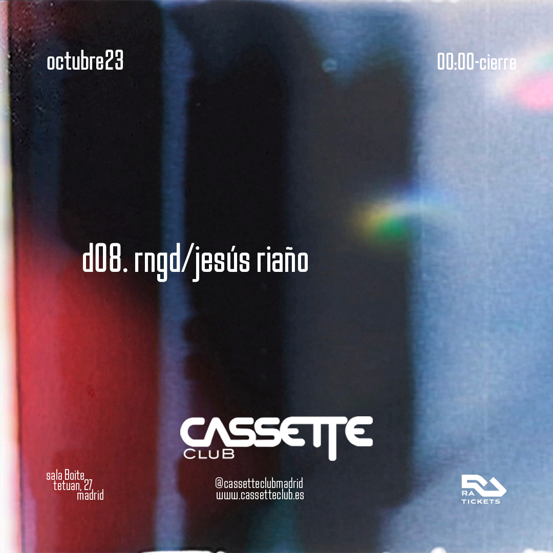 Cassette Club: RNGD + Jesús Riaño - Página frontal
