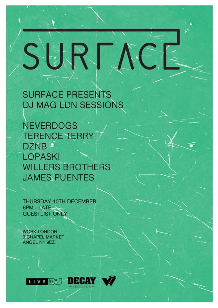 Surface presents DJ Mag Sessions - Página frontal