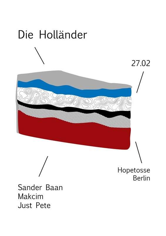 Die Holländer - Sander's Birthday Bash & Spreerausch - Flyer front