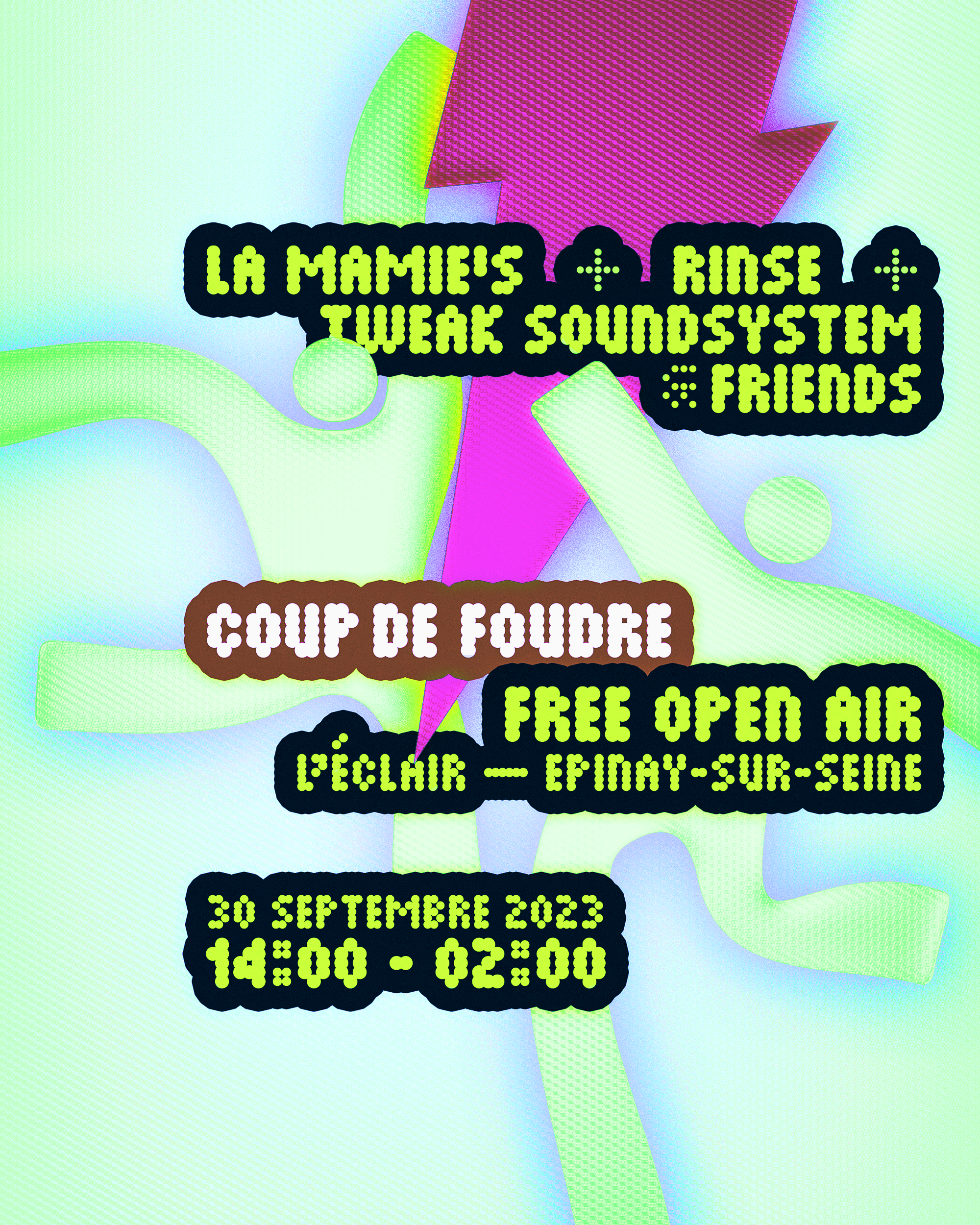 La Mamie's, Rinse & Tweak Soundsystem: Coup De Foudre  - フライヤー表