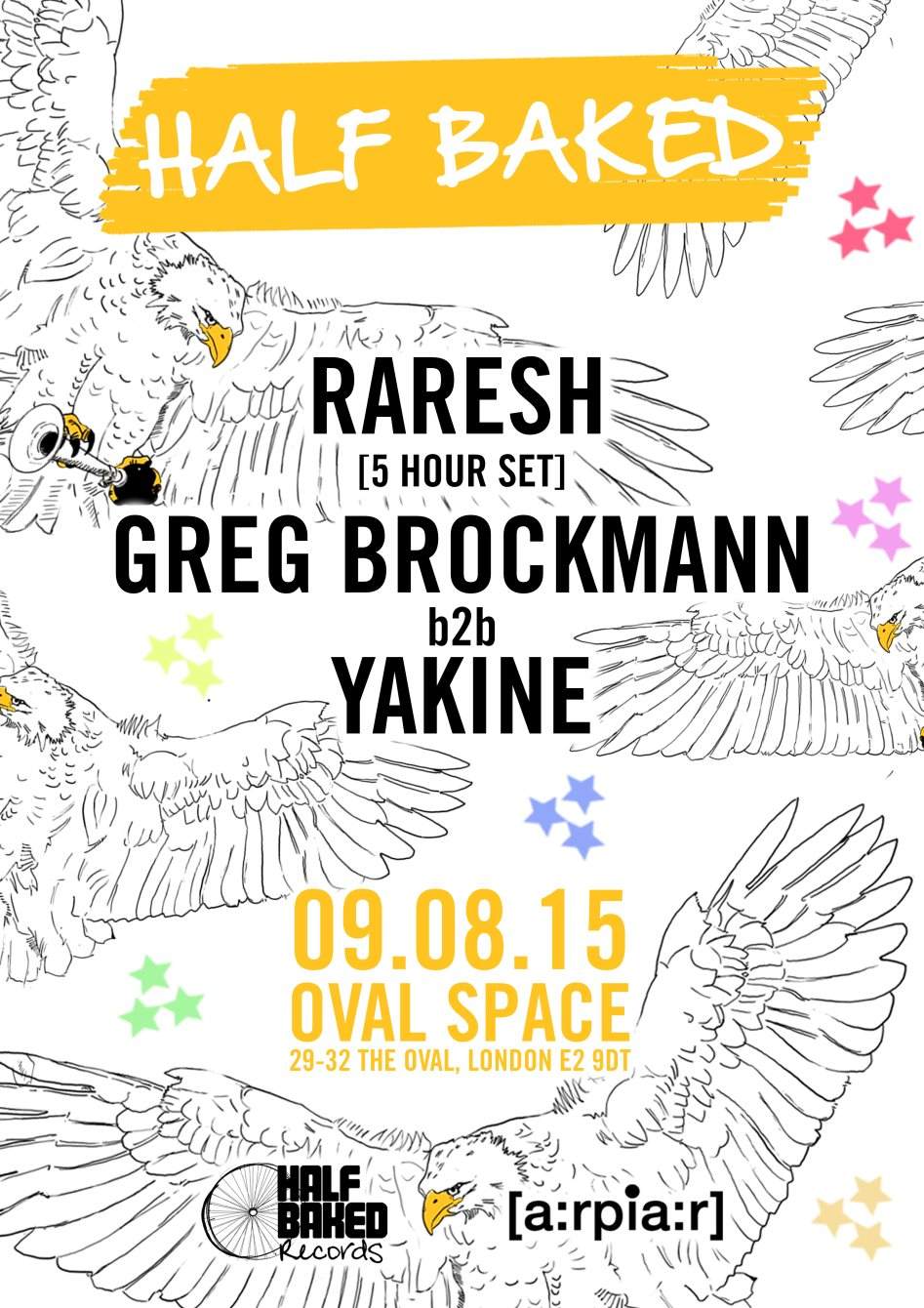 Half Baked with Raresh [5 Hour Set] + Yakine + Greg Brockmann - Página frontal