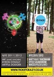 Face & Glas - New Year's Eve - Dyed Soundorom, Matthias Tanzmann, Maceo Plex, Mk & More - フライヤー表