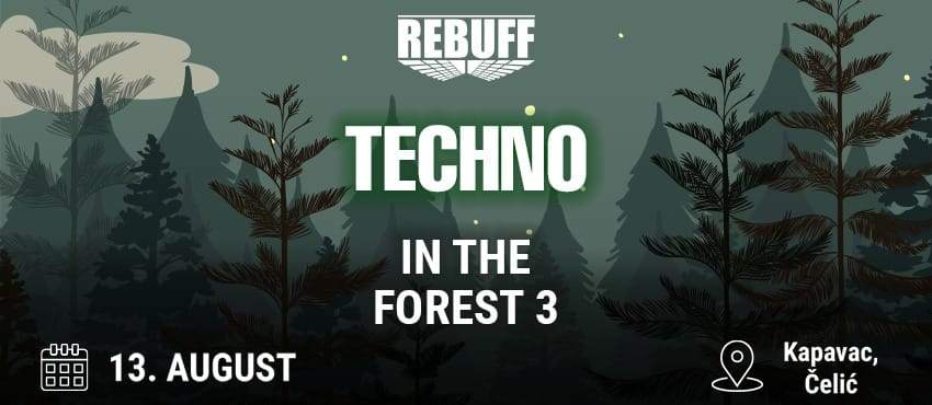 TECHNO IN THE FOREST 3 - フライヤー表