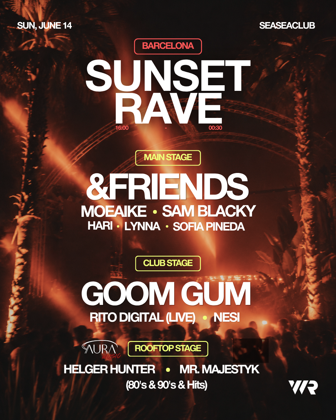 Sunset Rave: Open Air Party with &friends, Goom Gum, Moeaike, Sam ...