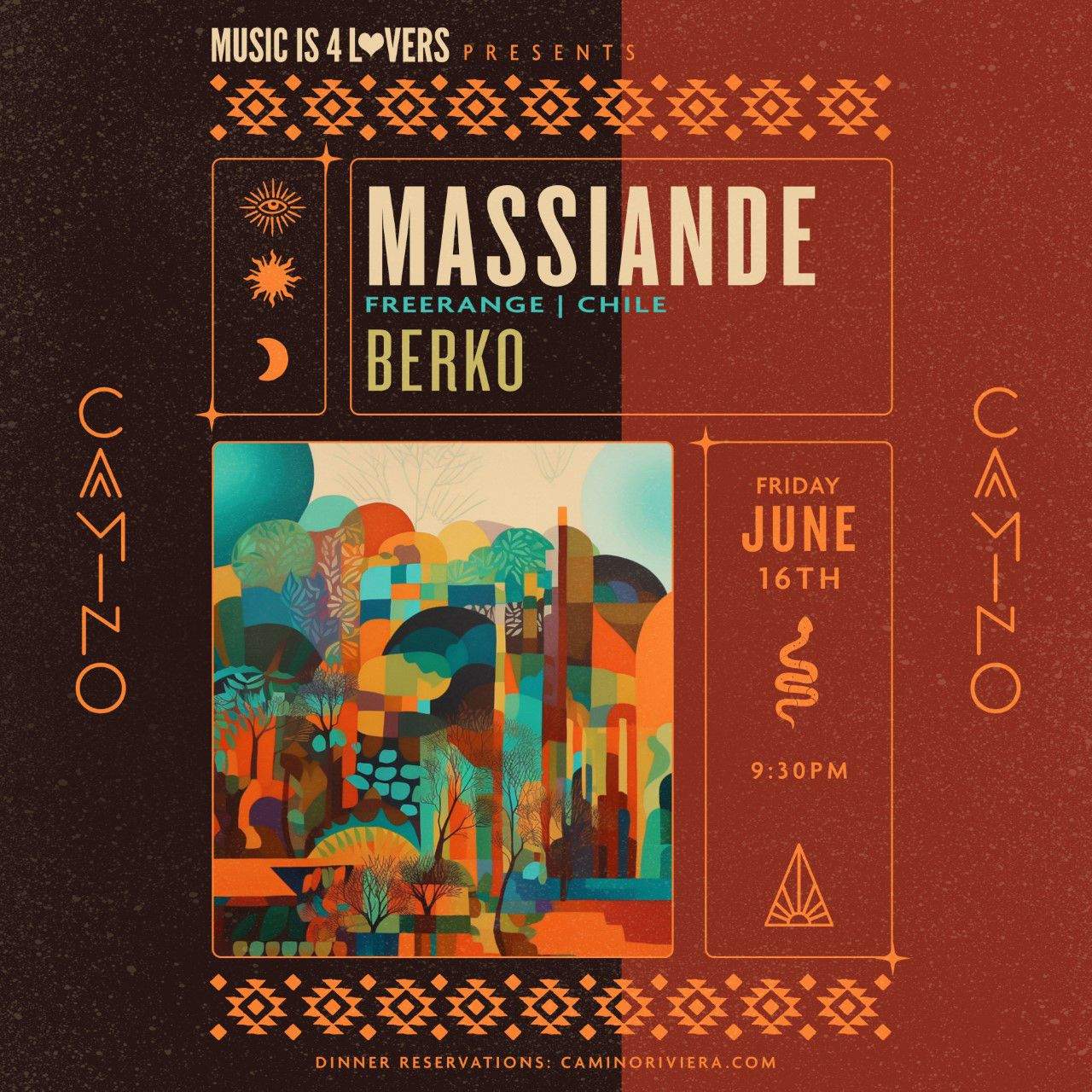 Massiande [Freerange - Chile] at Camino Riviera - NO COVER  - フライヤー表