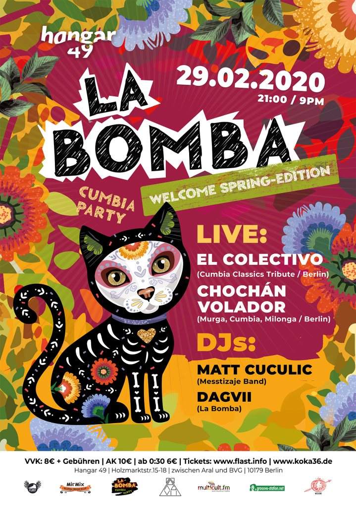 La Bomba w. El Colectivo, Chochán Volador, Matt Cuculic & DAGVII - フライヤー裏