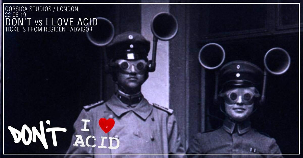 Don't -vs- I Love Acid - フライヤー表