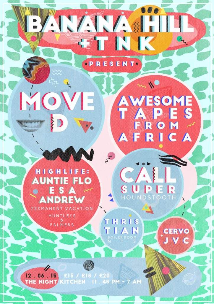 Banana Hill present Move D, Awesome Tapes From Africa, Call Super & More - Página frontal