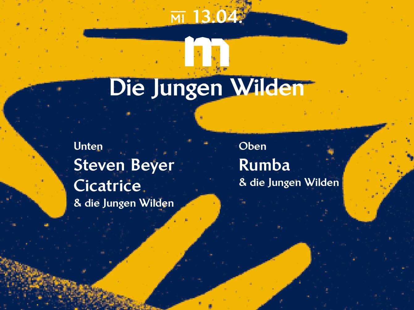 Die Jungen Wilden with Steven Beyer, Cicatrice, Rumba and Die Jungen Wilden - フライヤー裏