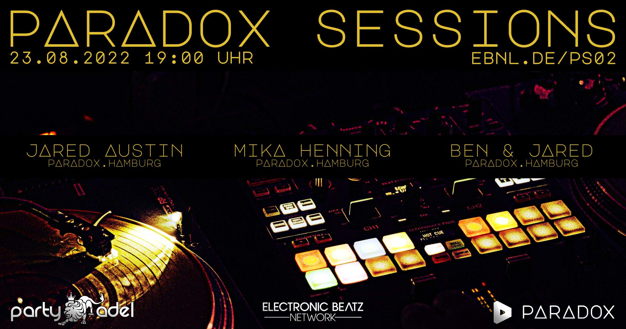 Paradox Sessions #2 - Flyer front
