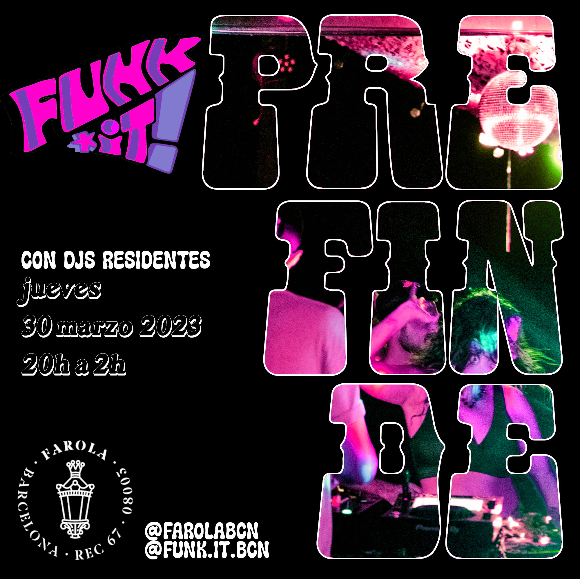 Funk It! Pre-Finde Party *Free Entry* - フライヤー表