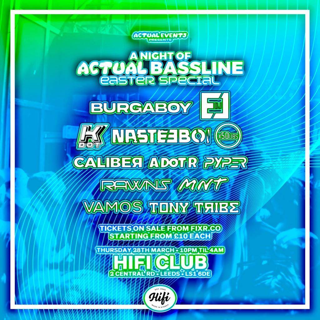 A Night of ACTUAL Bassline: Easter Special - Página frontal