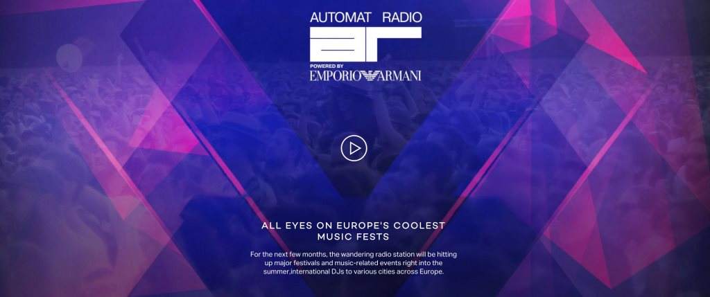 Automat Radio Powered by Emporio Armani Milan Design Week 2018 - フライヤー表