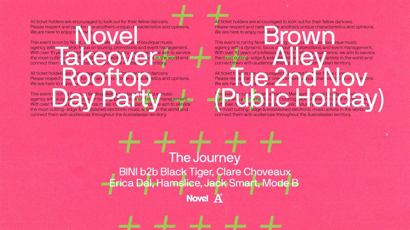 Novel Takeover - Rooftop Day Party (Public Holiday) - フライヤー表