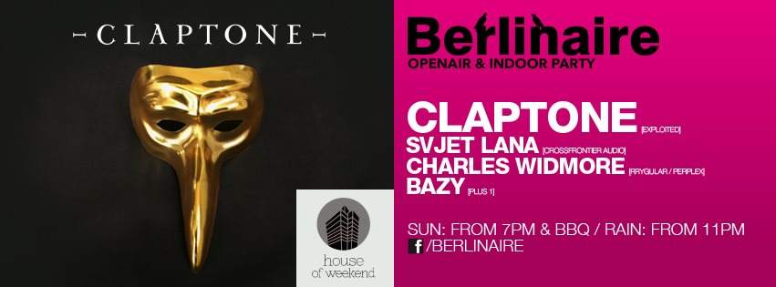 Berlinaire presents Claptone - フライヤー表