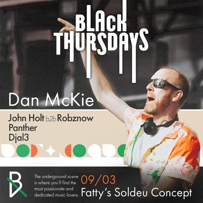 Black Thursday with Dan McKie - フライヤー表