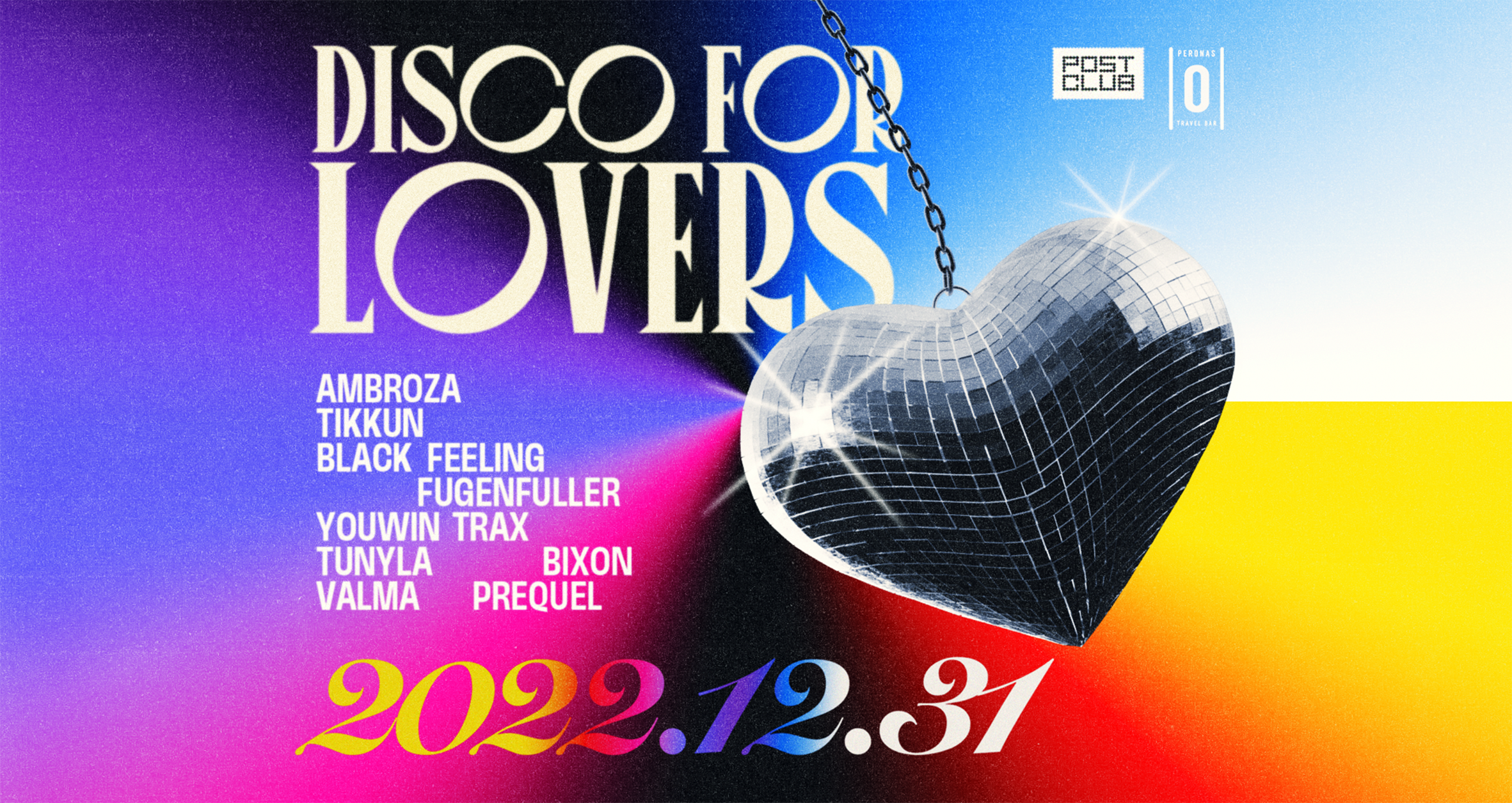 2023: Disco For Lovers NYE - Página frontal