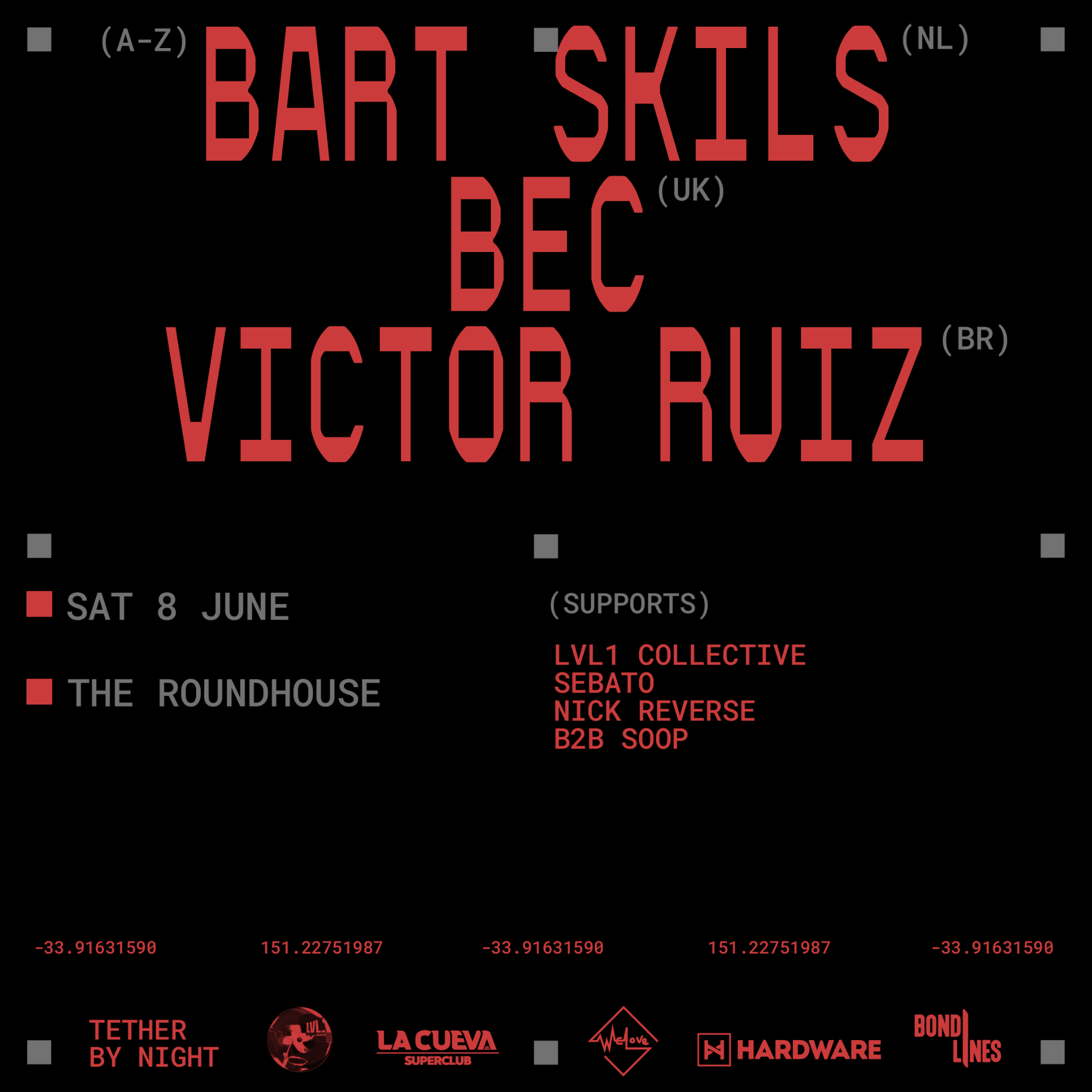 Victor Ruiz, Bart Skils, BEC - Sydney - フライヤー表